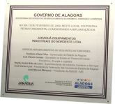 Placa de inauguração