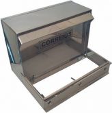Caixa de correio em aço inox (P/ Grade)