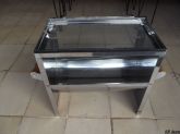 Churrasqueira de grelha em aço inox  (pequena)